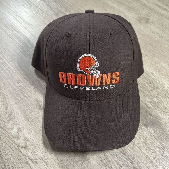 Vintage Cleveland Browns Hat‎ Snapback NFL Football Twins Enterprise Brown Cap - Picture 1 of 9